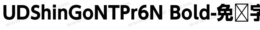 UDShinGoNTPr6N Bold字体转换